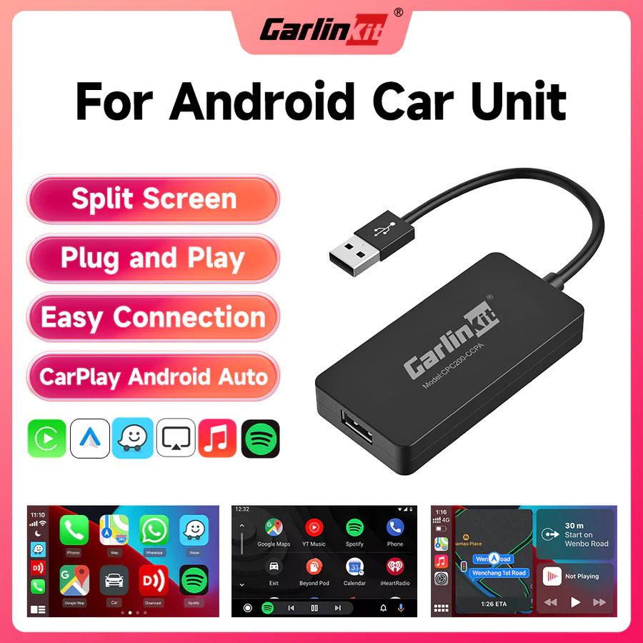 Adaptor wireless CarPlay iphone, Carlinkit CCPA/ Adaptor Carplay, pentru navigatii aftermarket [8]
