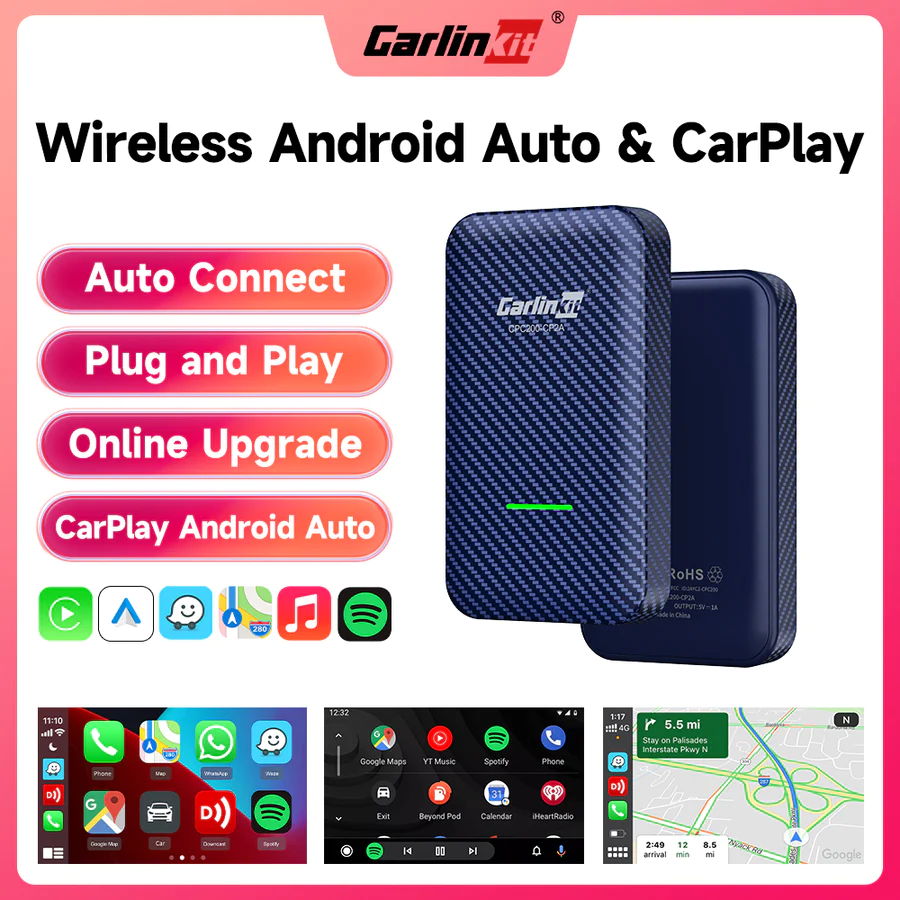 Adaptor wireless CarPlay iphone, Carlinkit CP2A/ Adaptor Carplay, Android auto wireless [8]