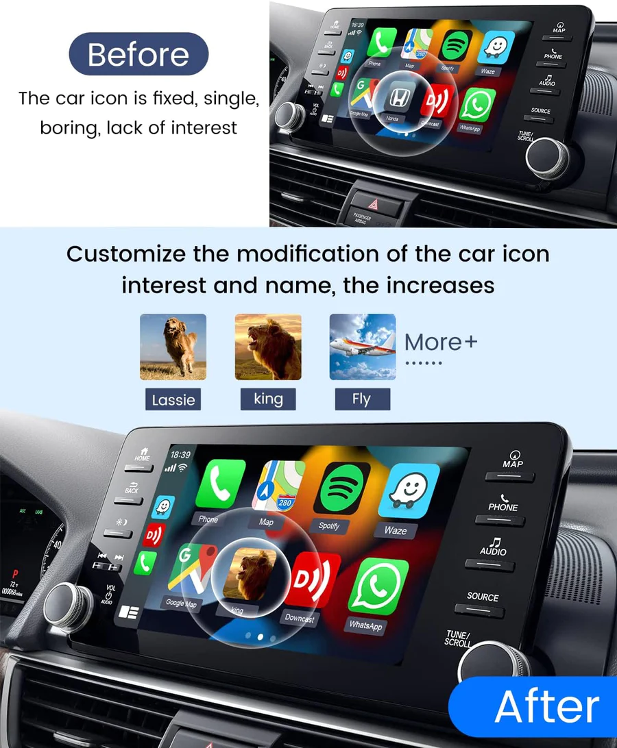 Adaptor wireless CarPlay iphone, Carlinkit CP2A/ Adaptor Carplay, Android auto wireless [3]