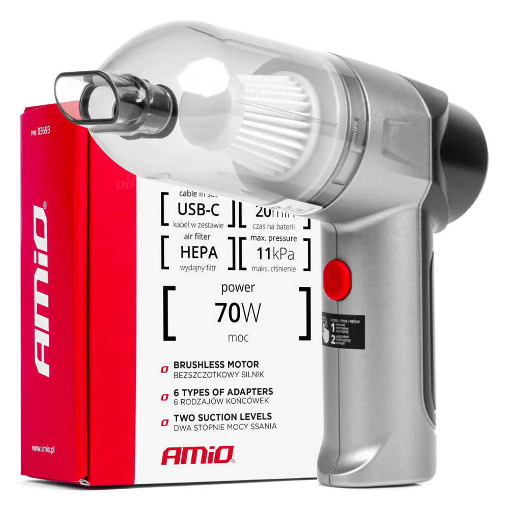 Aspirator auto Fara Fir, pe baterie [2]