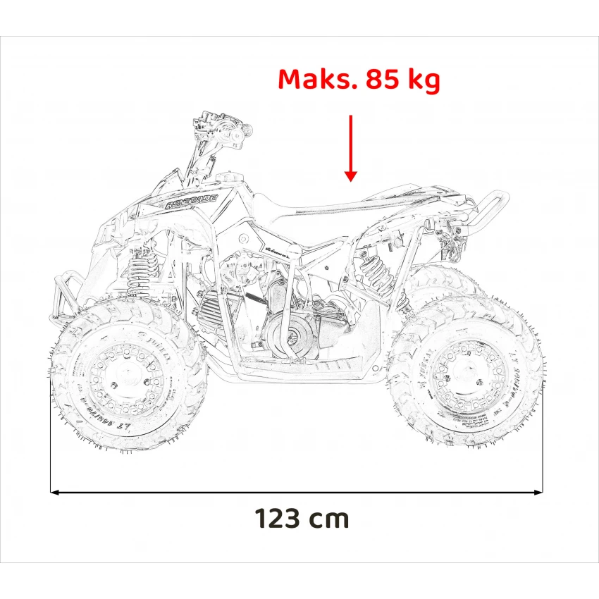 ATV 110cc, Renegade, pana la 50kmh, atv pentru copii, Verde [5]