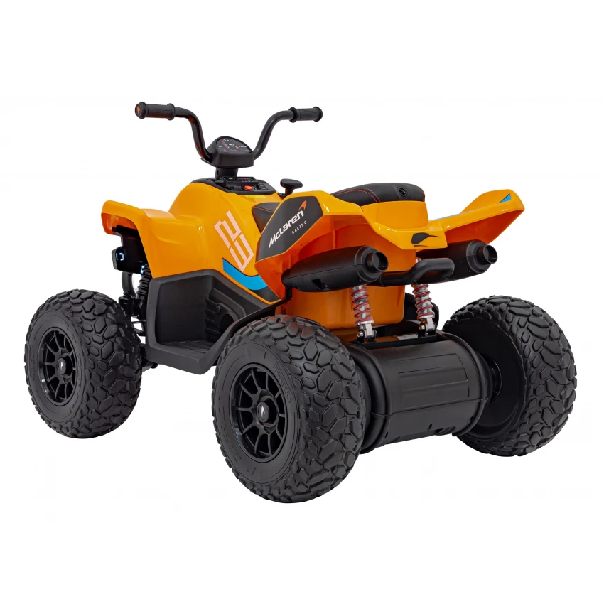 ATV electric copii McLaren MCL35 portocaliu 12V cu telecomandă și roți EVA [6]