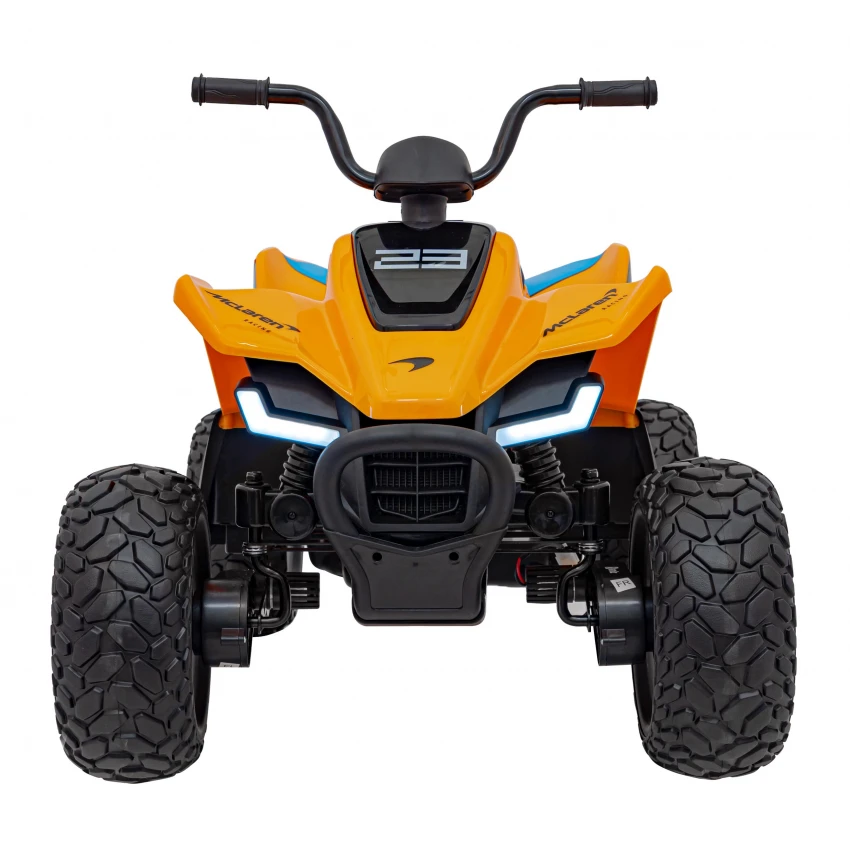 ATV electric copii McLaren MCL35 portocaliu 12V cu telecomandă și roți EVA [8]