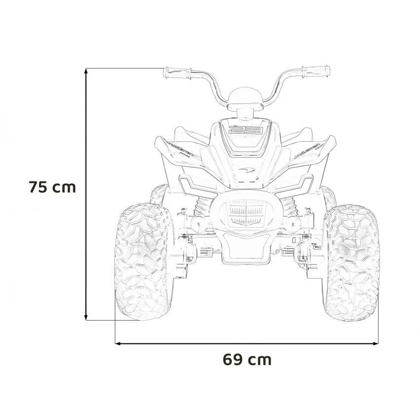 ATV electric copii McLaren MCL35 portocaliu 12V cu telecomandă și roți EVA [10]