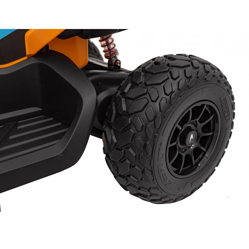 ATV electric copii McLaren MCL35 portocaliu 12V cu telecomandă și roți EVA [2]