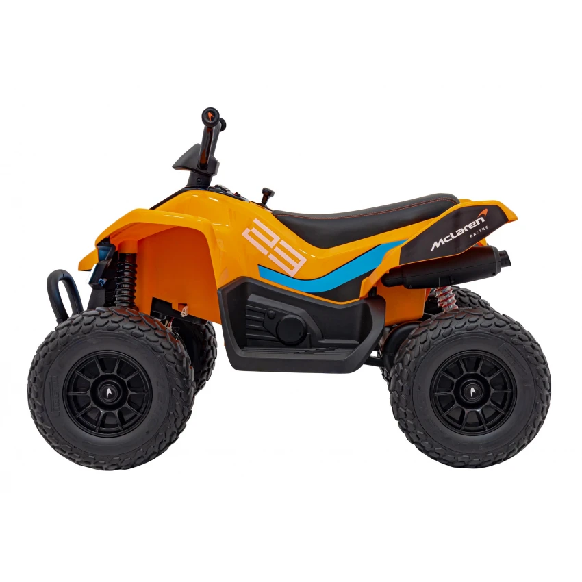 ATV electric copii McLaren MCL35 portocaliu 12V cu telecomandă și roți EVA [7]