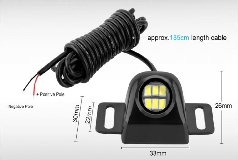 Lampa led 9W 900lm, Lumina Alba, carcasa neagra, 12-24v [2]