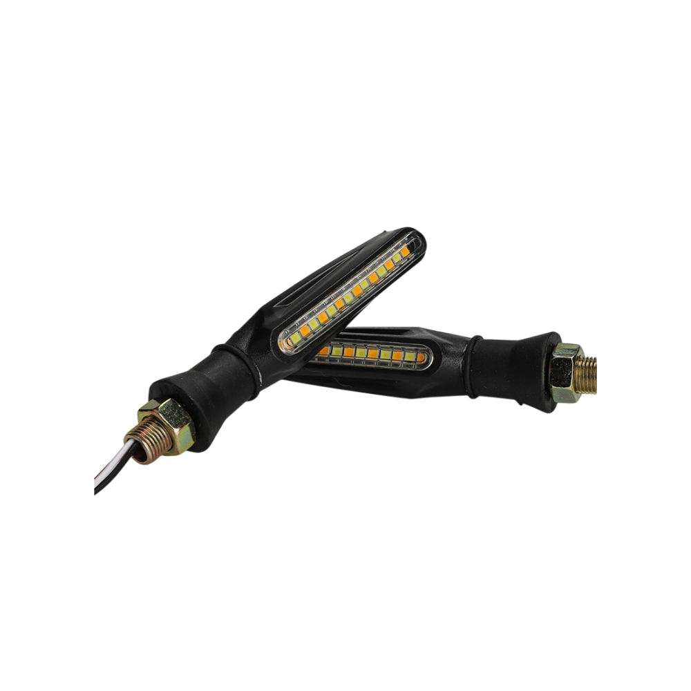 Semnalizare moto 12V cu functie de lumina de zi alba si semnalizare galbena [3]