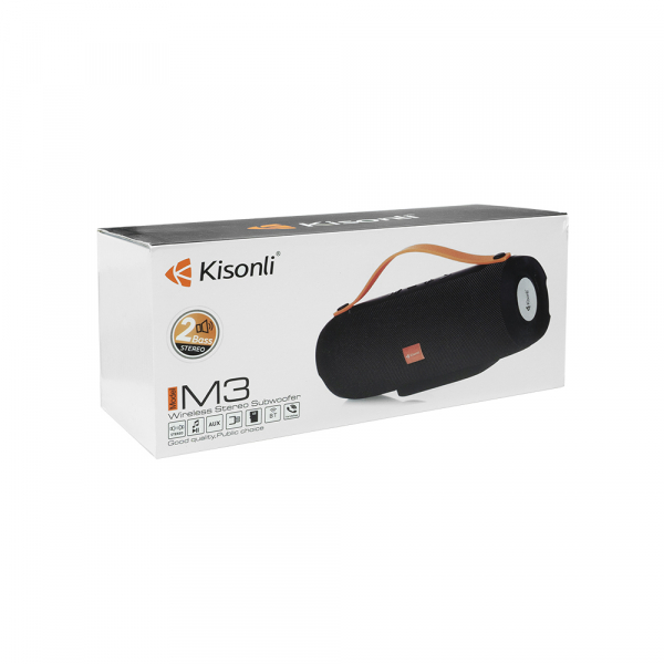 Boxa portabila Kisonli M3, Bluetooth, USB, SD, FM, [2]