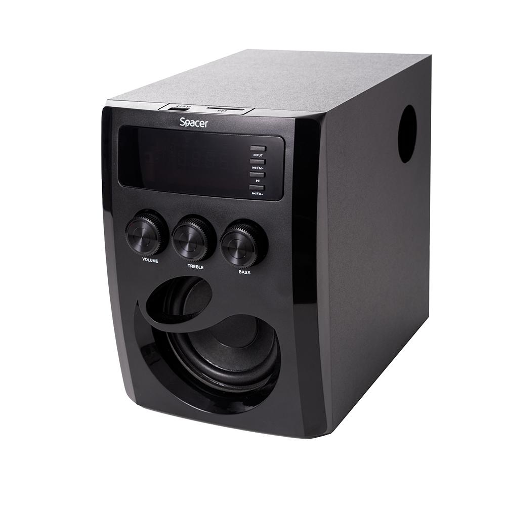 BOXE SPACER 2.1  20W Black , radio fm, [3]