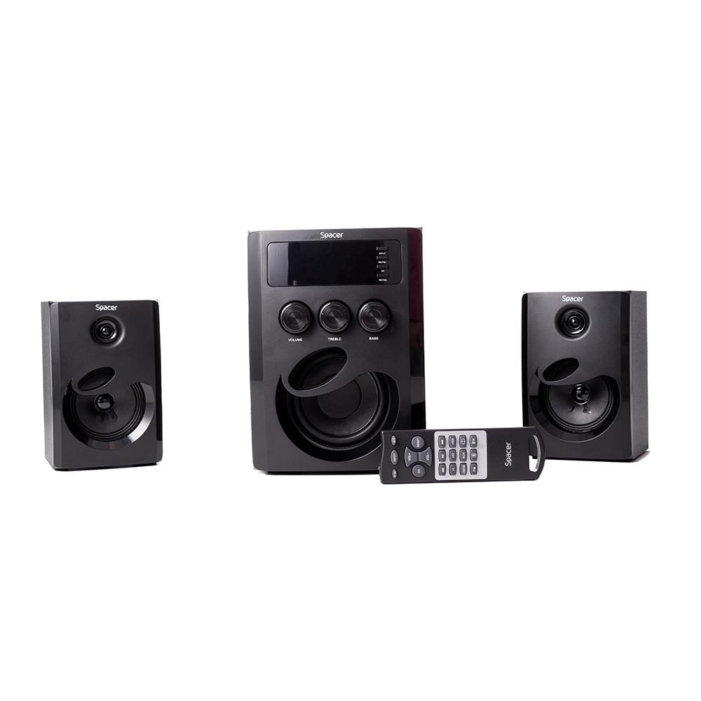 BOXE SPACER 2.1  20W Black , radio fm, [2]