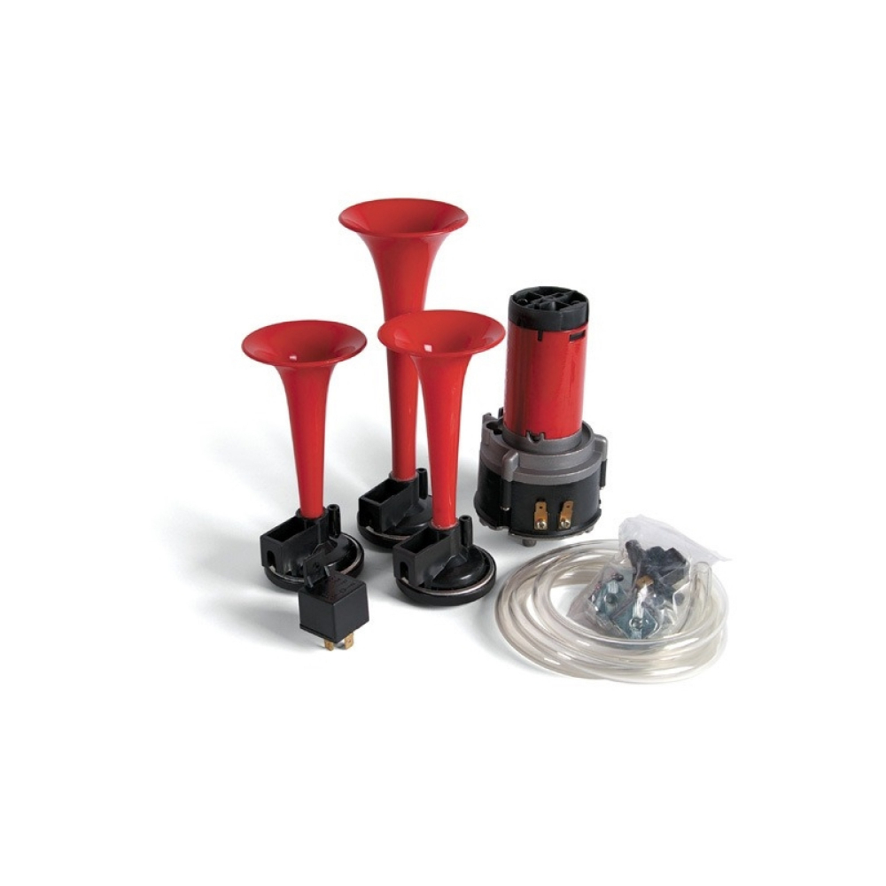 Claxon auto cu 3 pipe 12V [1]
