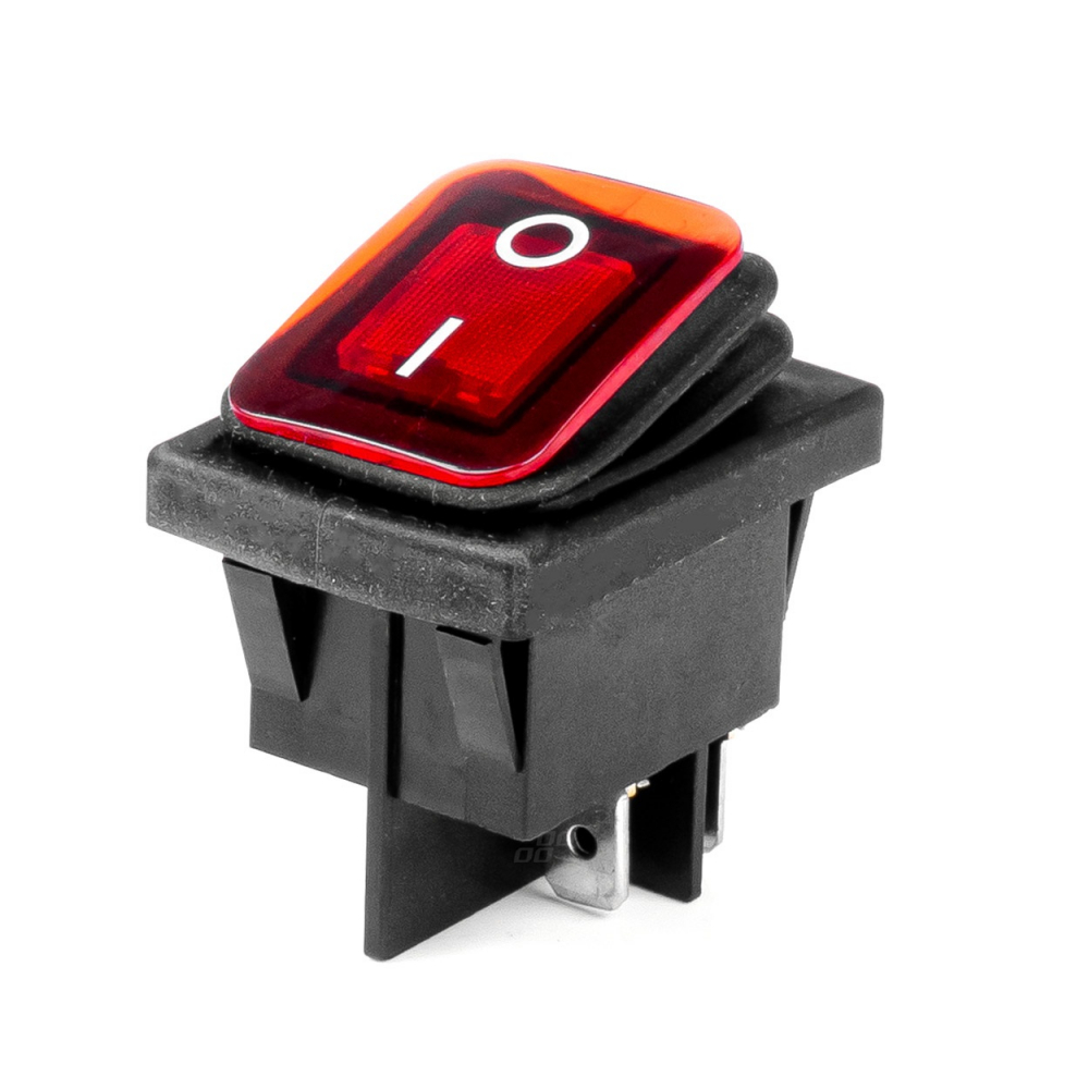 Buton On OFF 12/24V 20A cu lumina rosie [2]