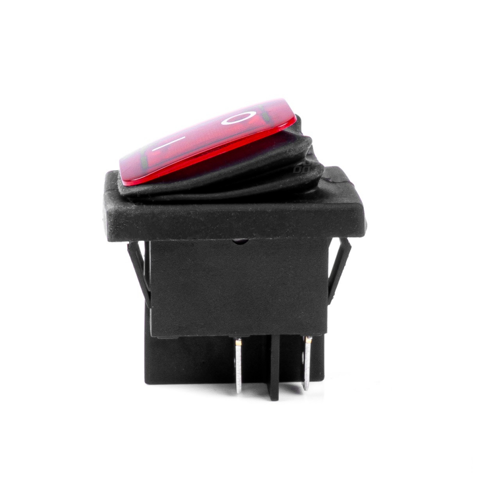 Buton On OFF 12/24V 20A cu lumina rosie [1]