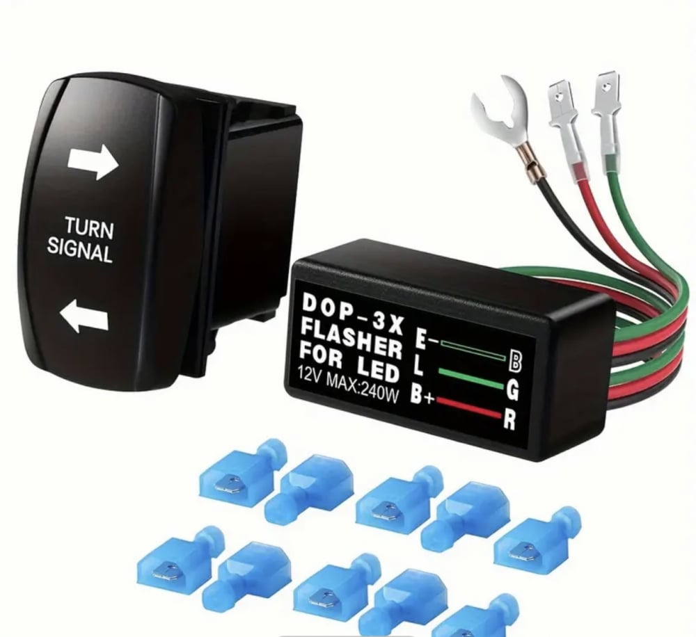 Buton semnalizare cu Releu, Polaris, Canam, Can Am, Cf Moto BUTON SEMNALIZARE UTV ATV [1]
