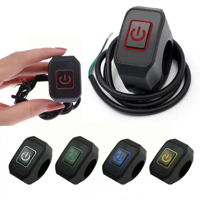 Buton  on off ATV Polaris, Can Am, Canam cfmoto, prindere pe ghidon. Rosu [2]