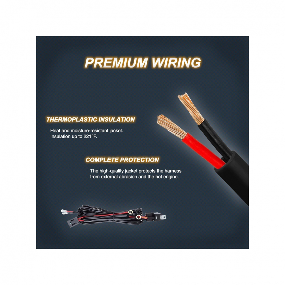 Cablaj Proiectoare Led cu telecomanda, 12v, pentru atv, utv, Polaris/can am/ Cf Moto/ Segway [2]