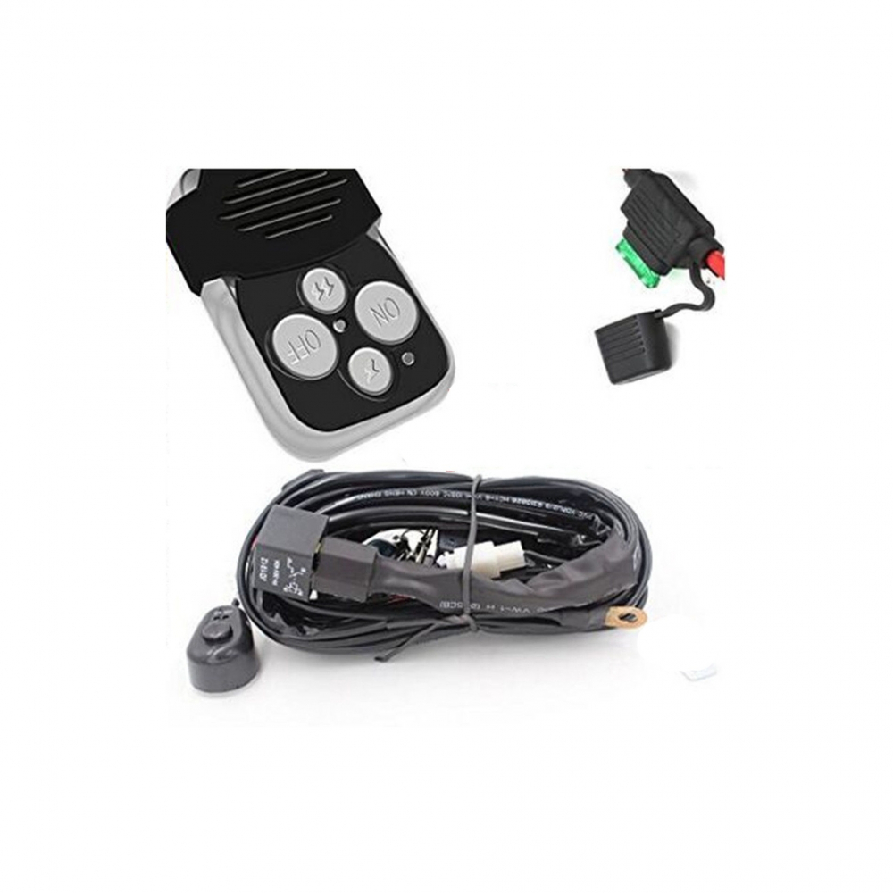 Cablaj Proiectoare Led cu telecomanda, 12v, pentru atv, utv, Polaris/can am/ Cf Moto/ Segway [5]