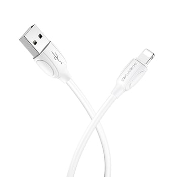 Cablu date iPhone 1m Alb Lighting Cable Borofone BX19 [2]