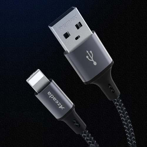 Cablu date iPhone 1m 3 Amperi  Alb Lighting Cable USB fast charging cable Grey [3]