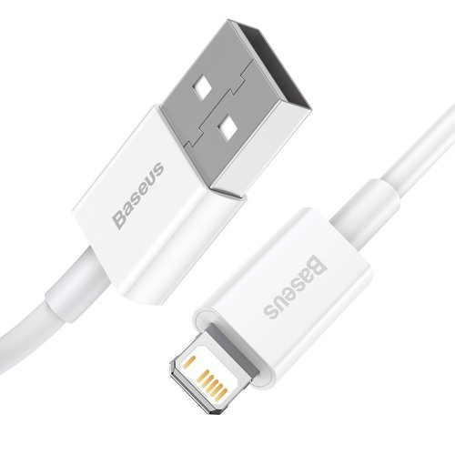 Cablu date iPhone 2metri Baseus Superior Cable USB - Lightning 2,4A 2 m White (CALYS-C02) [5]