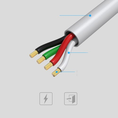 Cablu date iPhone, Remax Suji RC-134i USB / Lightning Cable 2.1A 1M ALB [3]