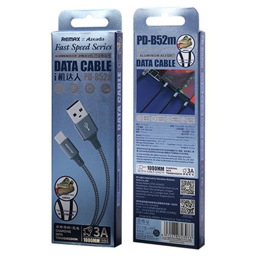 Cablu date Micro USB Micro USB 3 A 1m Grey Proda [2]