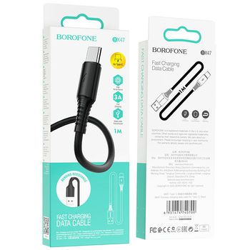 Cablu date Type C Borofone BX47 Coolway USB Type C usb c , 3A 1metru Negru [5]