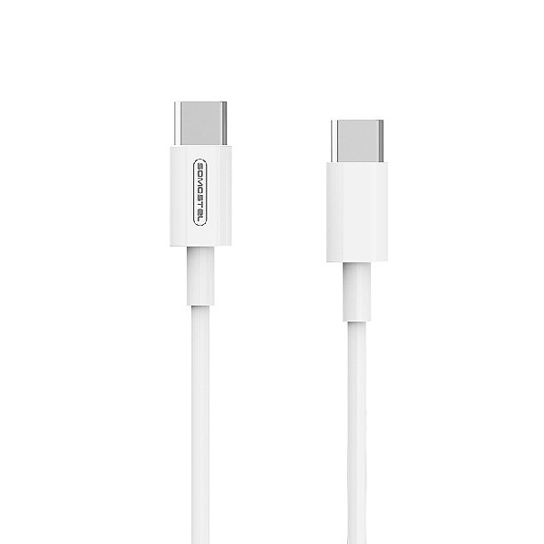 Cablu date Type C la Type-C 5A 100W 1.2m Power Delivery PD White Powerline SMS-BT10 [3]