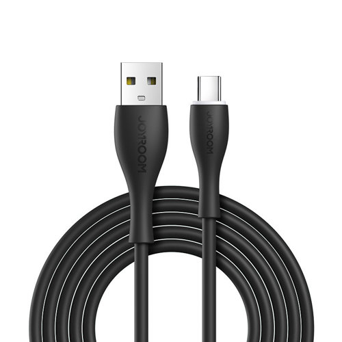 Cablu date USB C Type C cu LED Joyroom USB - USB Type C cable 3 A 1 m Black (S-1030M8) [1]
