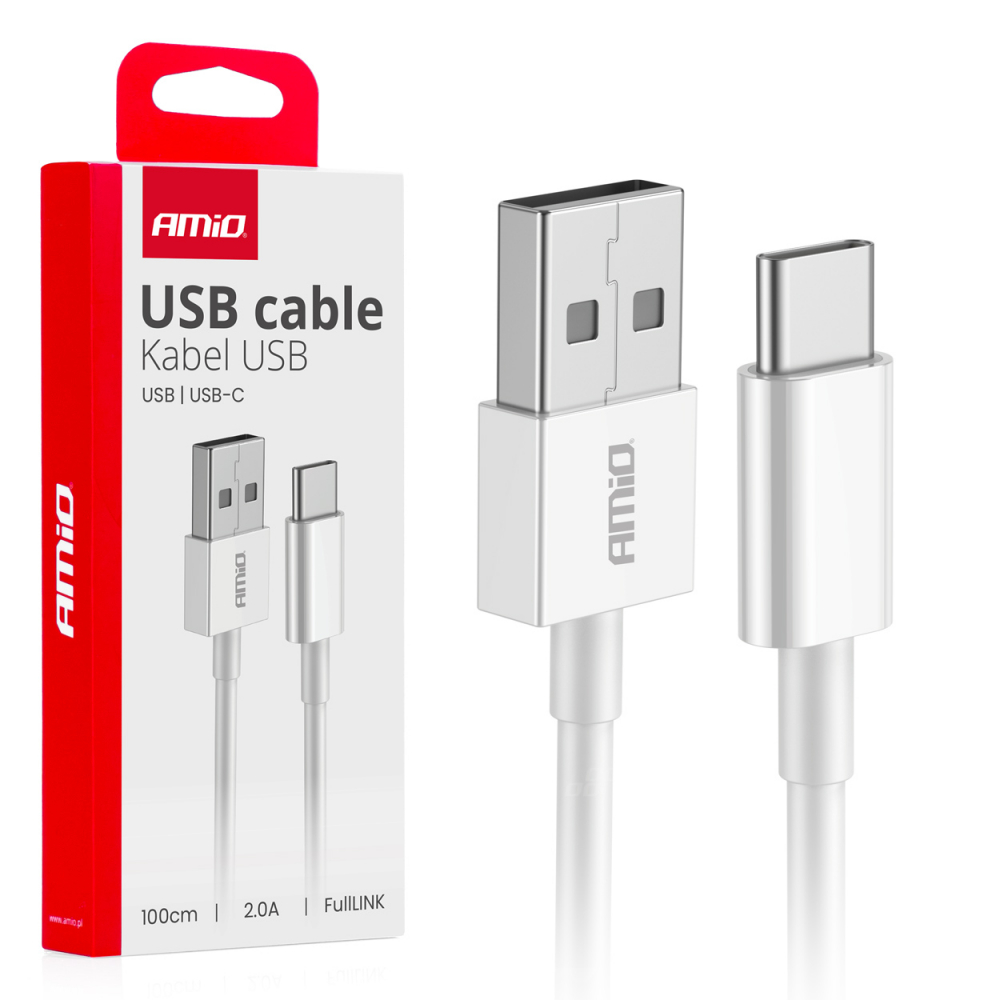 Cablu date USB la USB-C cable 2A 100cm FullLINK, type c [1]
