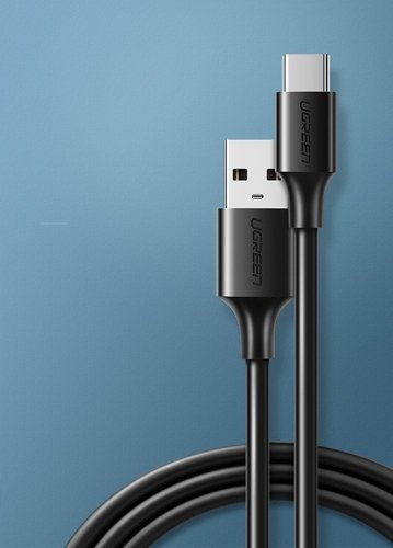 Cablu date USB Type C, Ugreen 0.5metri,  2A Negru [2]