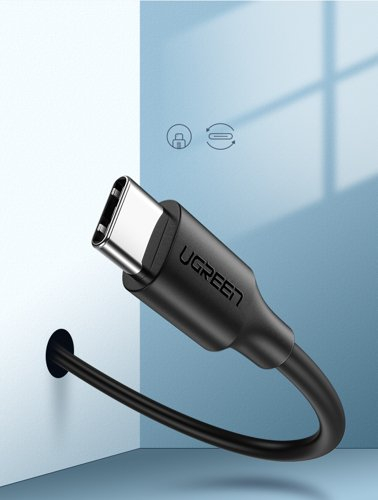 Cablu date USB Type C, Ugreen 0.5metri,  2A Negru [4]