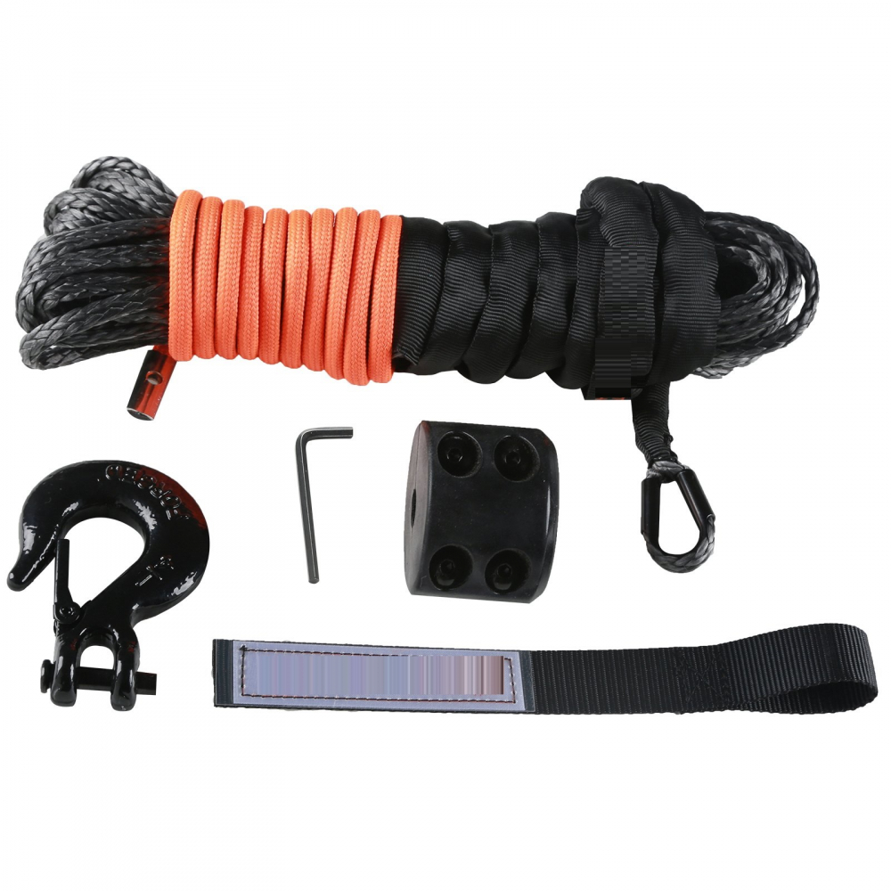 Cablu Troliu sintetic , Cablu sintetic pentru troliu 6.4mm x 15.4metri , / sufa troliu /Can Am/canam/ Polaris/ segway /cf moto [3]