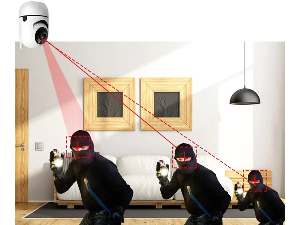 Camera de supraveghere interior Cameră IP wifi electronică dădacă pivotantă hd audio acasă interior [3]