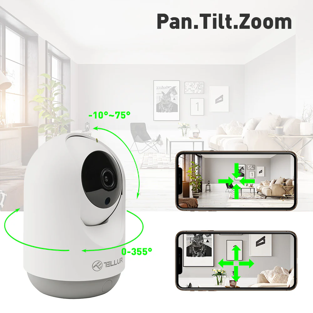 Camera de supraveghere interior Cameră IP wifi electronică dădacă pivotantă hd audio acasă interior / Camera copii /Camera pisici caini [5]