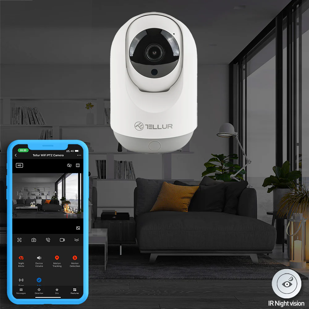 Camera de supraveghere interior Cameră IP wifi electronică dădacă pivotantă hd audio acasă interior / Camera copii /Camera pisici caini [2]