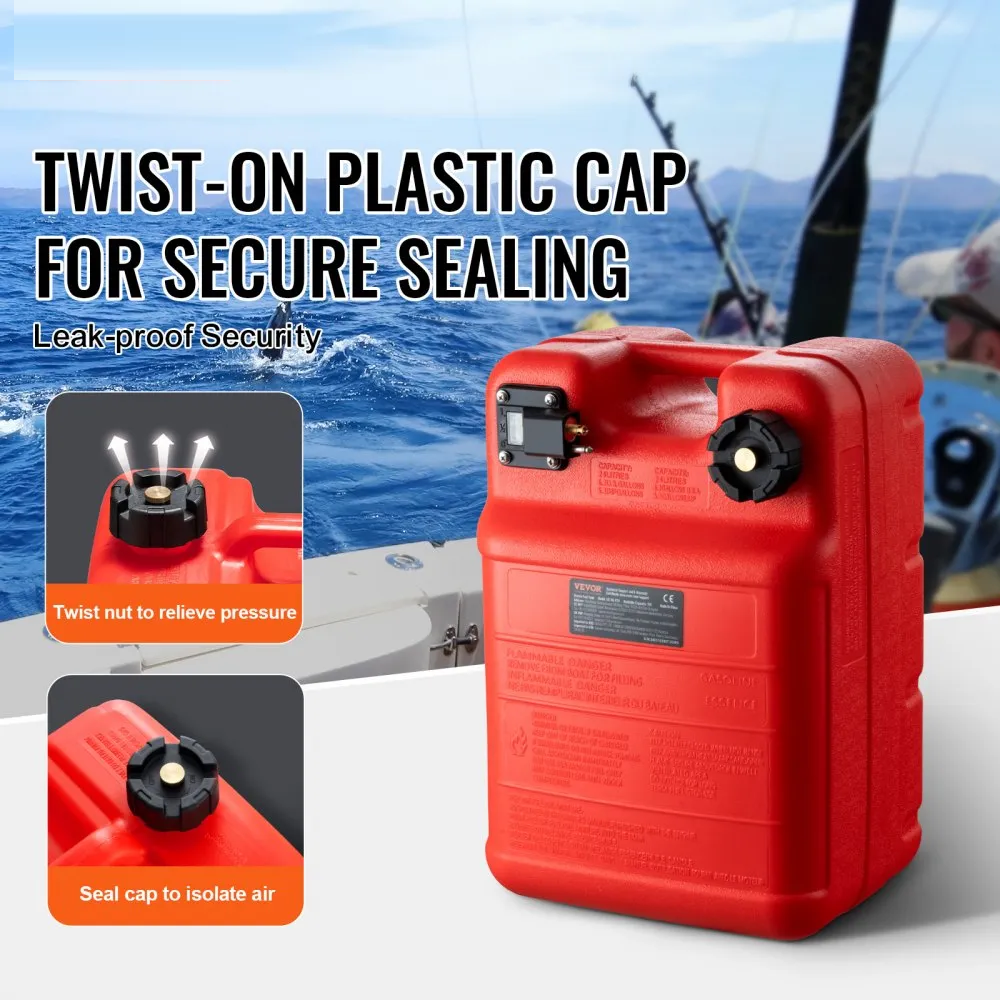 Canistra benzinaRezervor marin , rezervor portabil marin de 24 litri, rezervor de transfer pentru barcă outboard cu furtun de 9,8 ft, manometru pentru bărci cu motor outboard, iaht, offroad, barcă de [6]