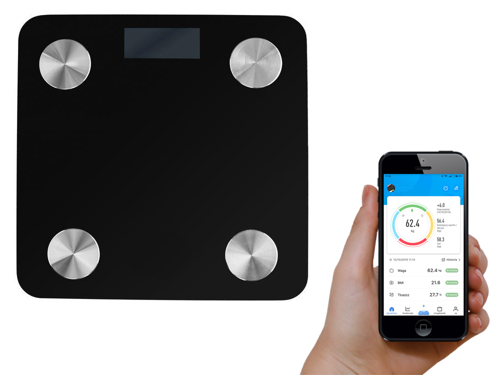 Cantar inteligent de baie Cântar analitic pentru baie inteligentă Android ios aplicație bluetooth de precizie [3]
