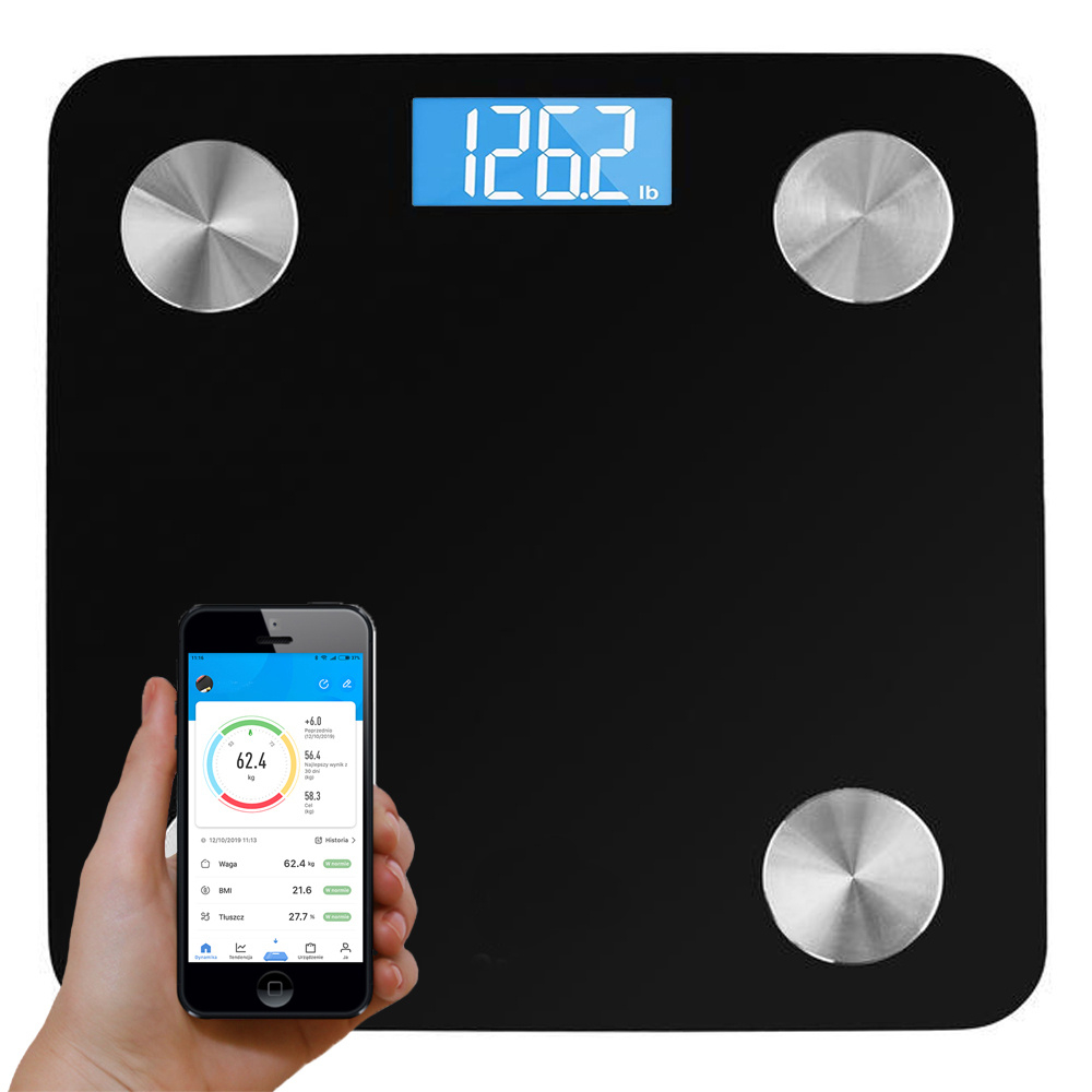 Cantar inteligent de baie Cântar analitic pentru baie inteligentă Android ios aplicație bluetooth de precizie [2]