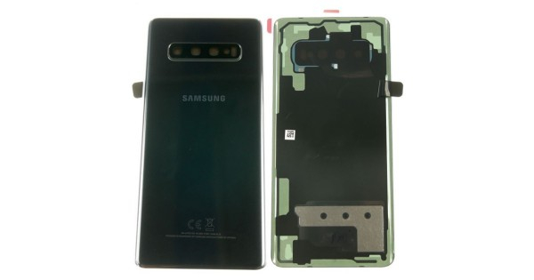 Capac spate sticla spate Samsung S10 Plus G975 CERAMIC Negru Original Samsung - [1]
