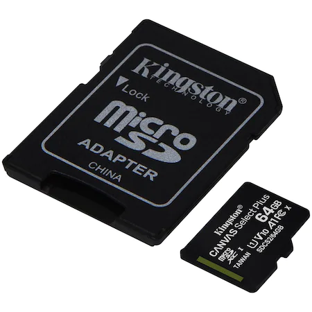 Card de memorie MicroSD Kingston Canvas Select Plus, 64GB, 100MB/s, cu adaptor [2]