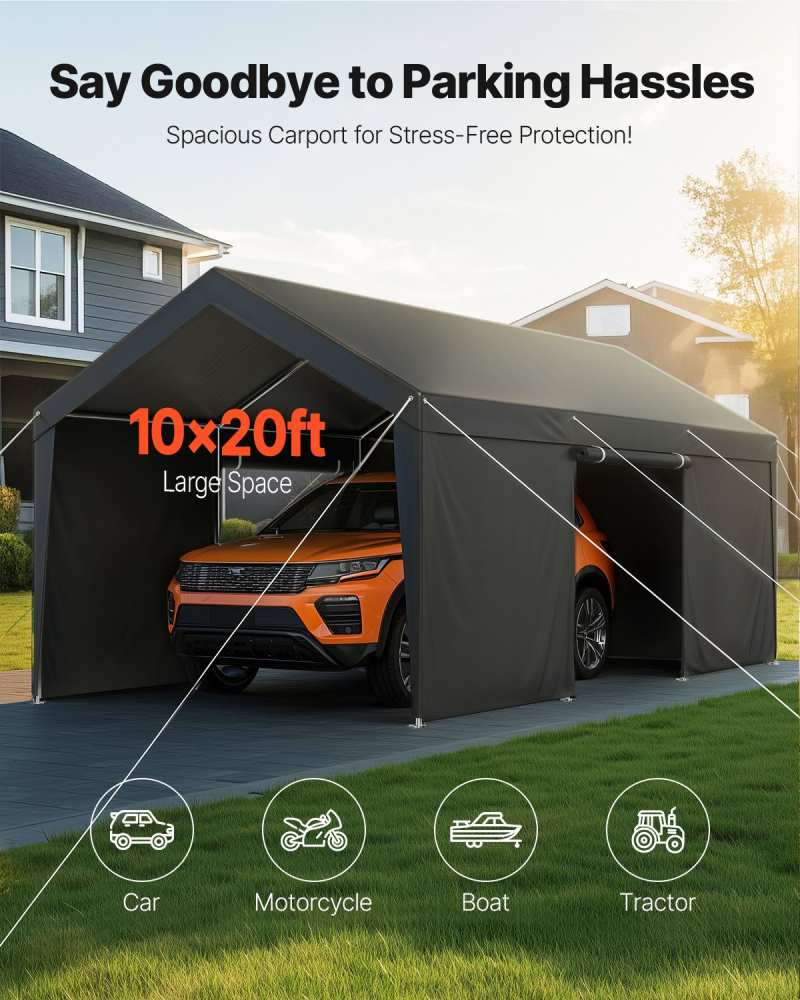 Carport, Copertina auto exterioară de 3x6metri [6]
