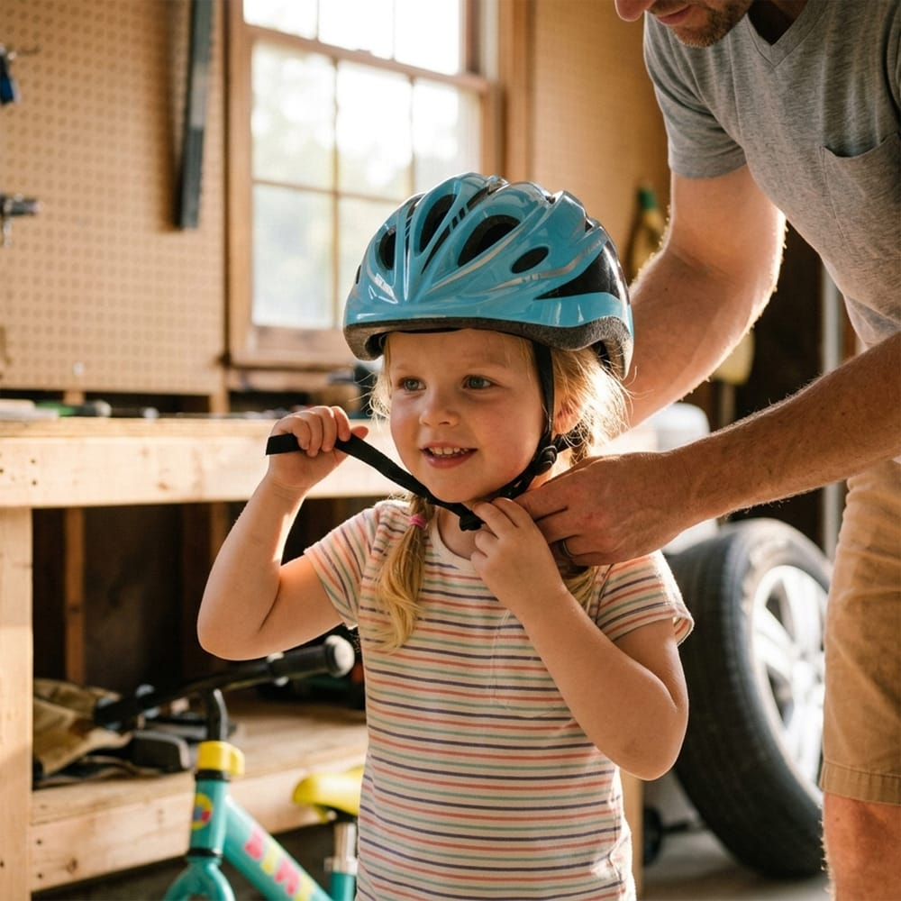 Cască Bicicletă Copii Trusty Albastră 46-55 cm Reglabilă [3]