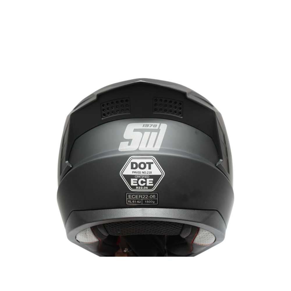 Casca Moto Integrala Grit Neagra Marimea L cu Viziera Transparenta [7]