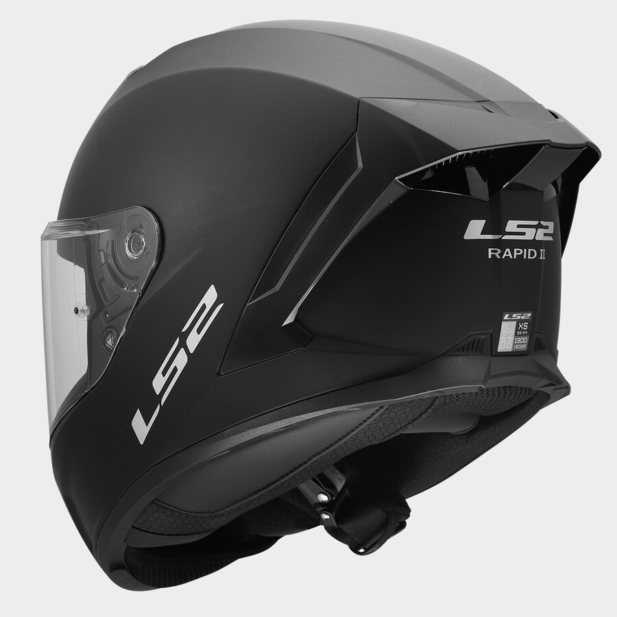 Cască Moto Integrală LS2 FF820 Rapid III Solid Matt Black ECE 22.06 Negru Mat [2]