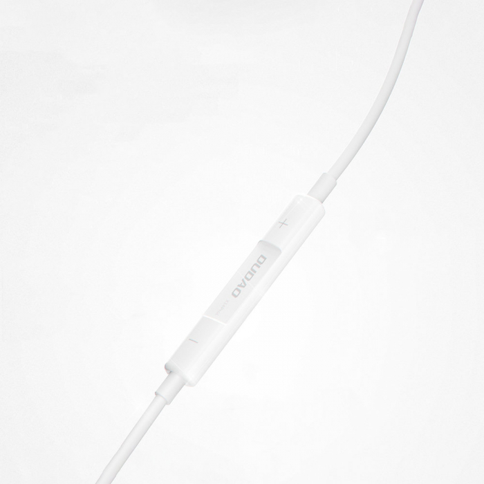 Casti iPhone cu cablu Dudao X14PROL-W1 Albe [2]