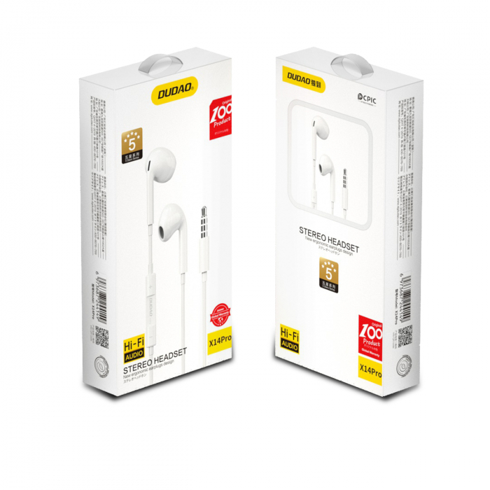 Casti cu cablu Mufa Jack 3.5mm,  X14PRO [3]