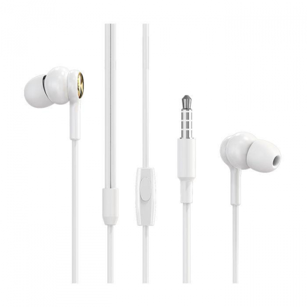 Casti Handsfree Borofone BM33 White, Jack 3.5mm [3]