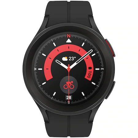 Ceas smartwatch Samsung Galaxy Watch 5 Pro, 45mm, BT, Black Titanium [4]